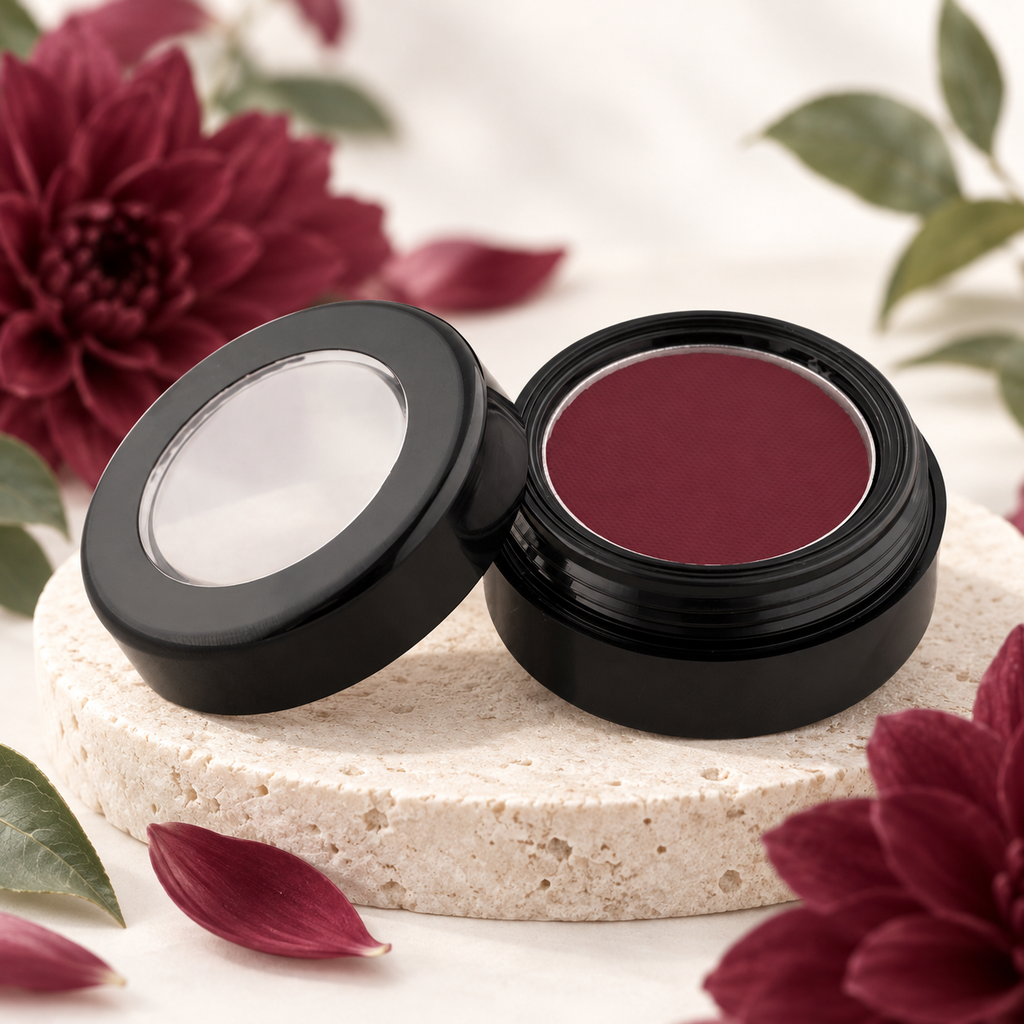 Flame Glimmer Eyeshadow – Deep Burgundy