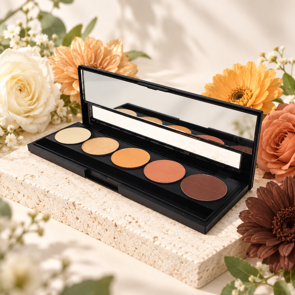 [HY-EY-SHD-0256] Champagne Tale Eyeshadow Palette – Golden Neutrals