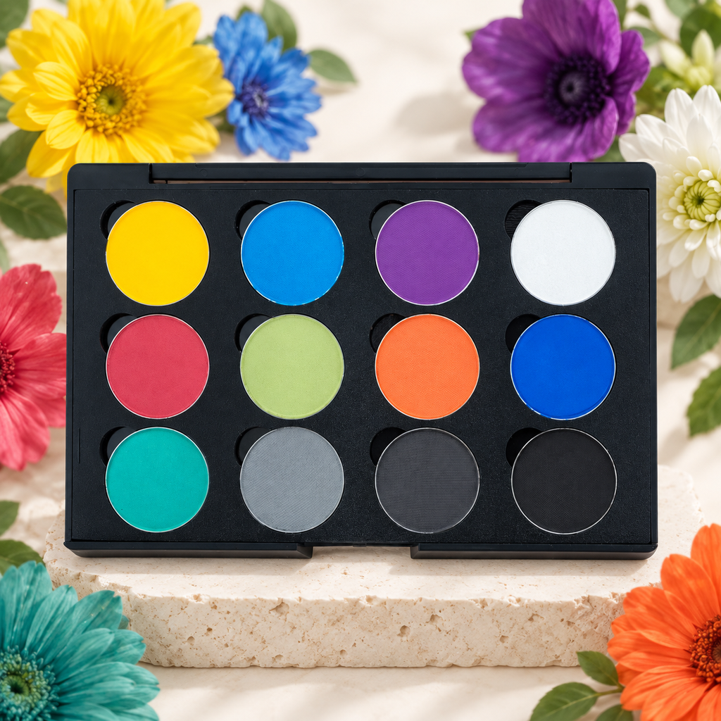 [HY-EY-SHD-0259] Subtle Shimmer Eyeshadow Palette – Bright Rainbow