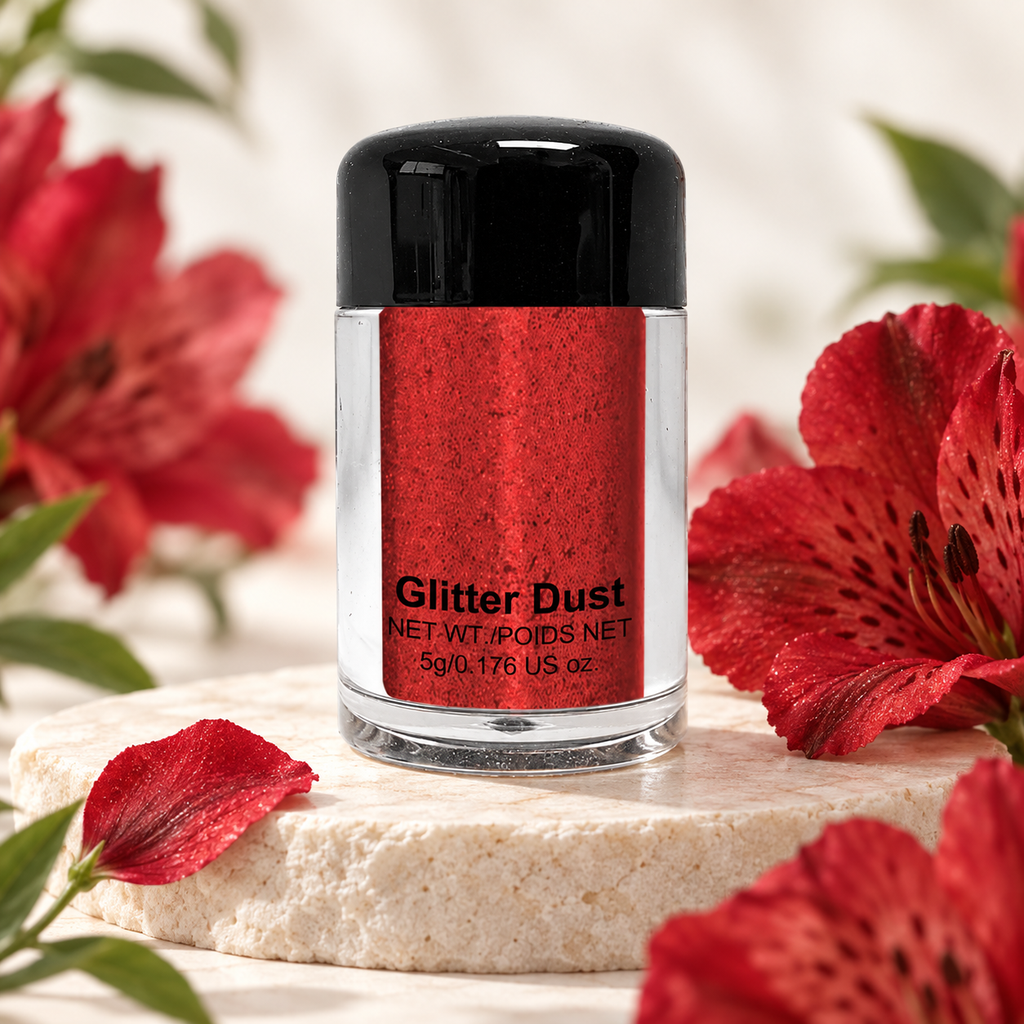 [HY-EY-SHD-0264] Crimson Veil Glitter Eyeshadow – Red Glitter
