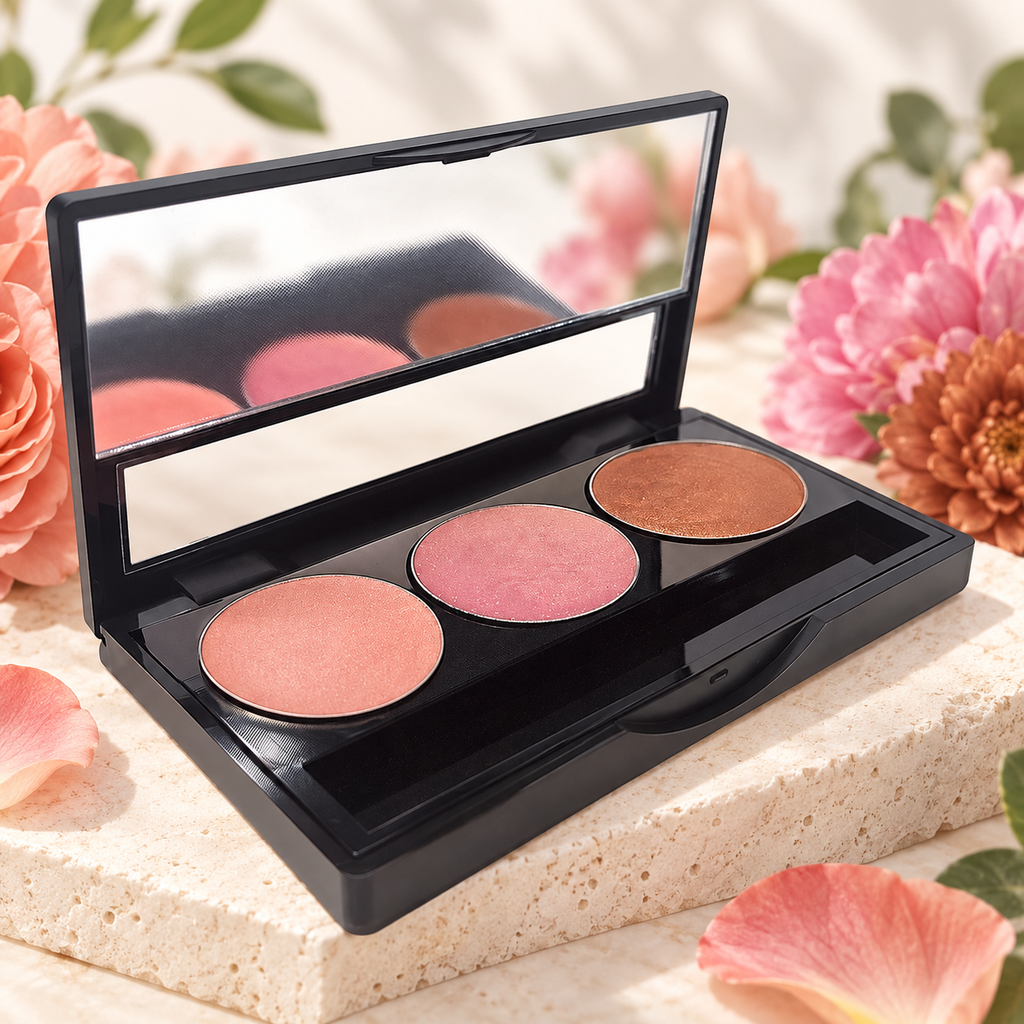 [HY-EY-SHD-0319] Burnished Mirage Cream Eyeshadow Palette – Warm Corals