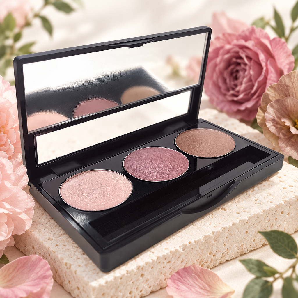 [HY-EY-SHD-0320] Linen Veil Cream Eyeshadow Palette – Rosy Nudes