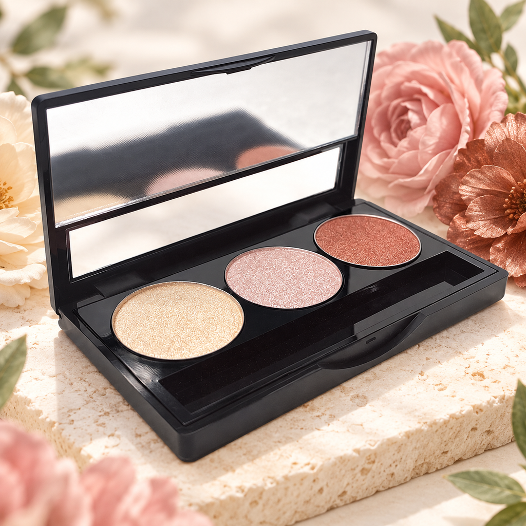 [HY-EY-SHD-0324] Sundown Whisper Eyeshadow Palette – Peach & Bronze