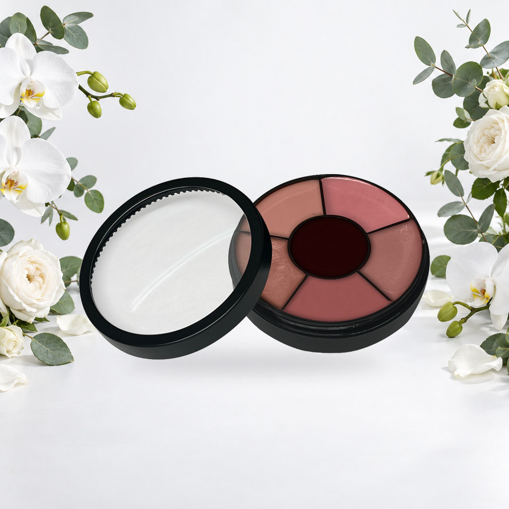 [HY-LP-GLS-0044] Cherished Charm Lip Gloss Palette – Rosy Neutrals