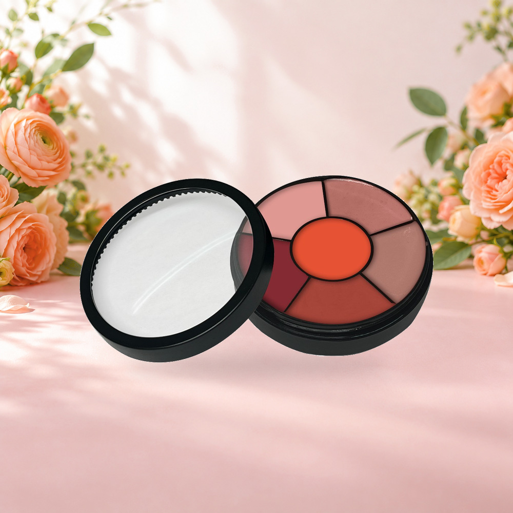 [HY-LP-LST-0003] Palette de rouge à lèvres Sunrise Silk – Corail chaud
