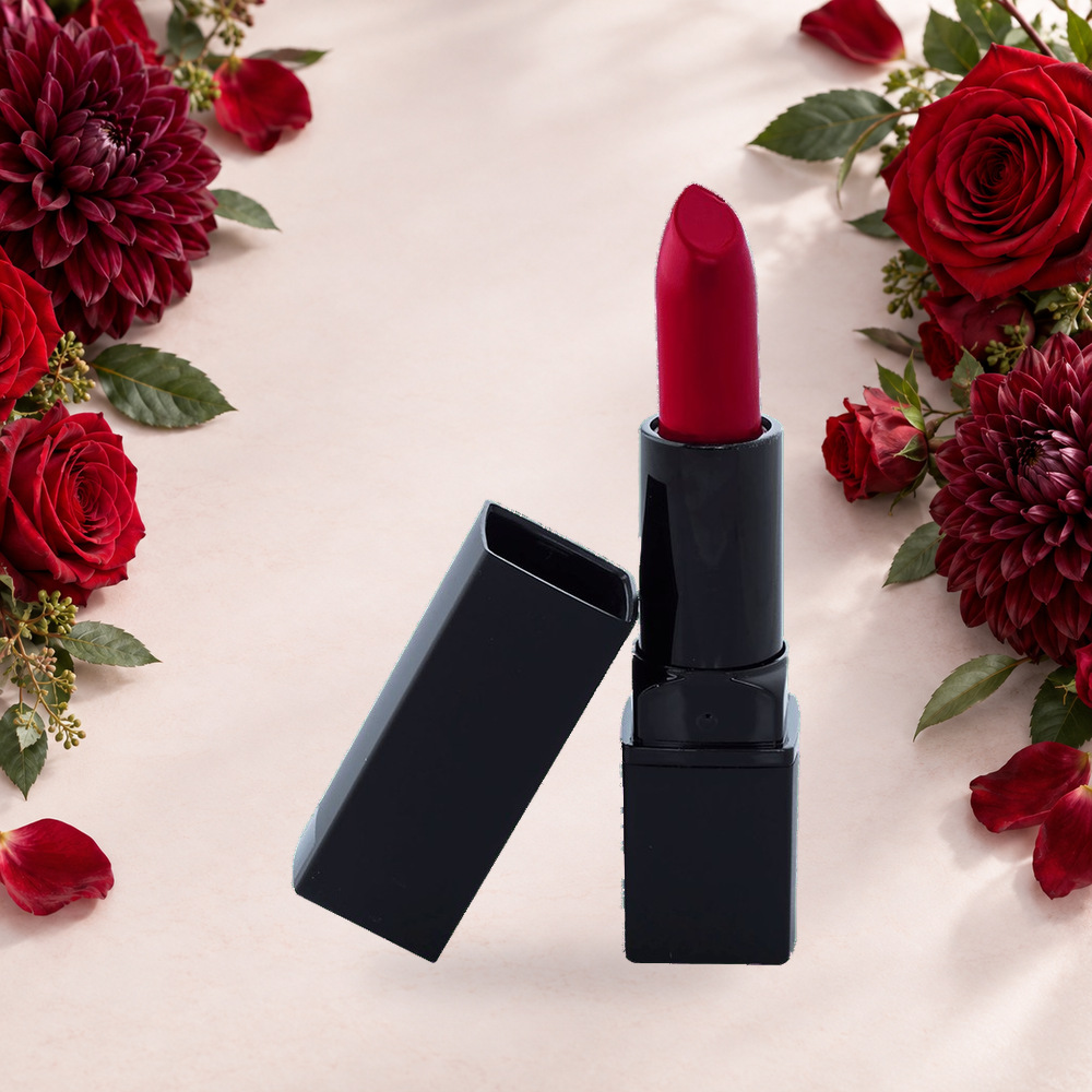 [HY-LP-LST-0060] Burgundy Velvet Lipstick – Cherry Red