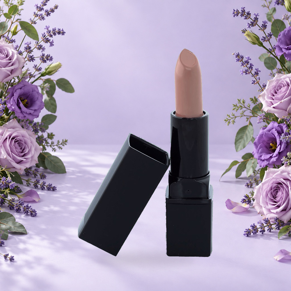 Aubergine Glimmer Lipstick – Mauve Nude