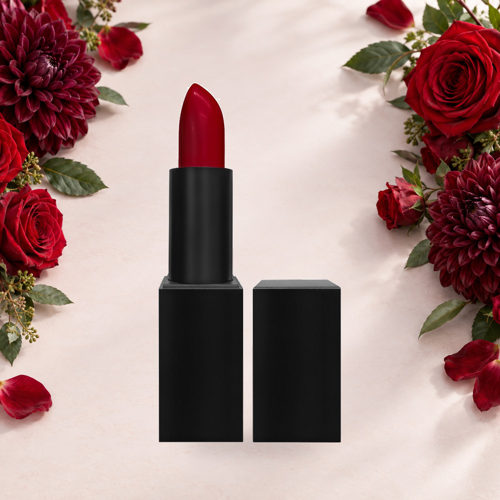 Burgundy Note Lipstick – Cherry Red
