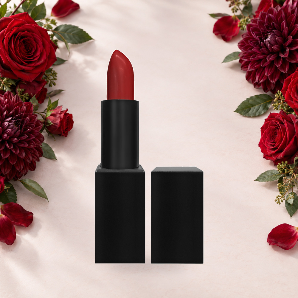 [HY-LP-LST-0235] Burgundy Refrain Lipstick – Brick Red