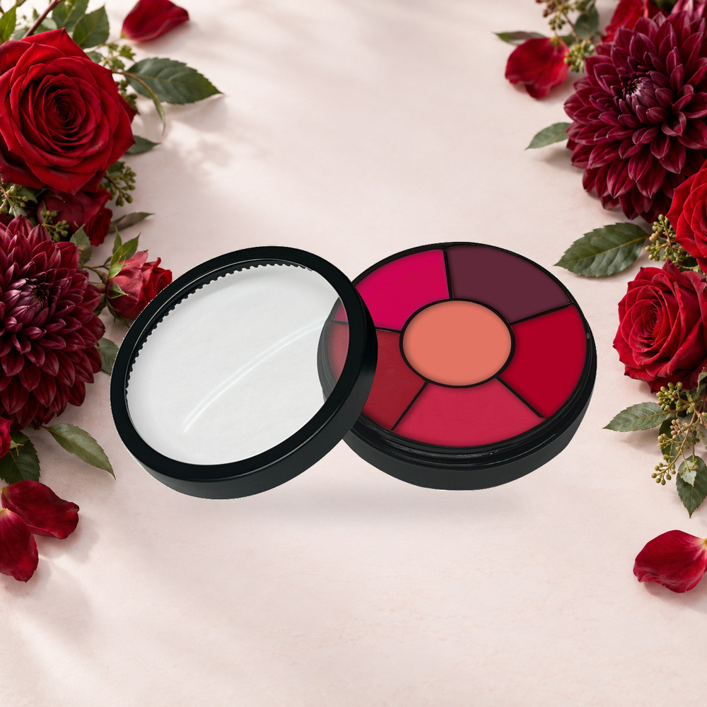 [HY-LP-LST-0261] Garnet Moment Lipstick Palette – Red & Coral