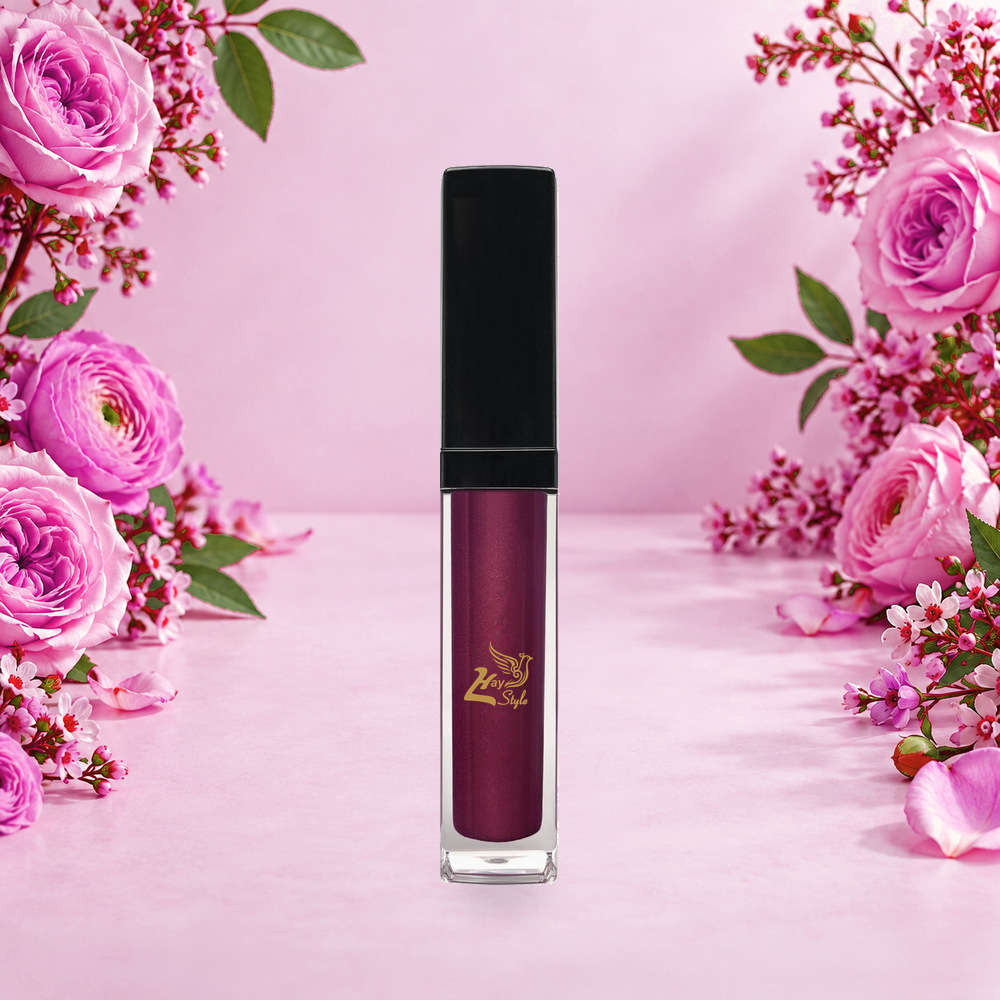 [HY-LP-LIQ-0022] Burgundy Gleam Liquid Lipstick – Berry Pink
