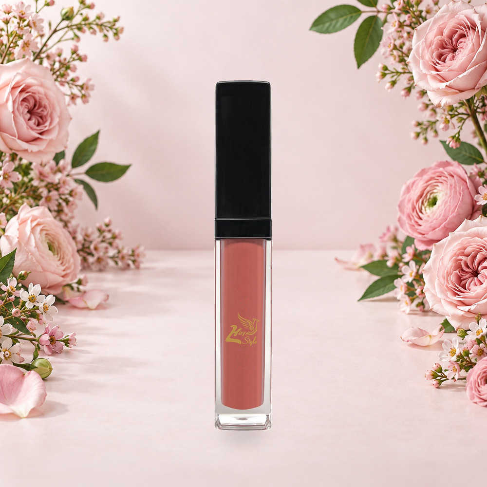 [HY-LP-LIQ-0087] Floral Duet Liquid Lipstick – Warm Rose