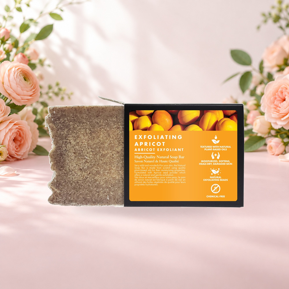 [HY-SC-SCR-0001] Dreamy Glow Exfoliating Soap – Apricot