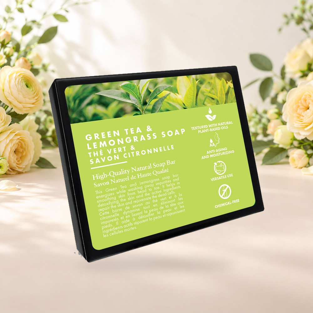 [HY-HB-SOP-0003] Tranquil Whisper Soap – Green Tea & Lemongrass